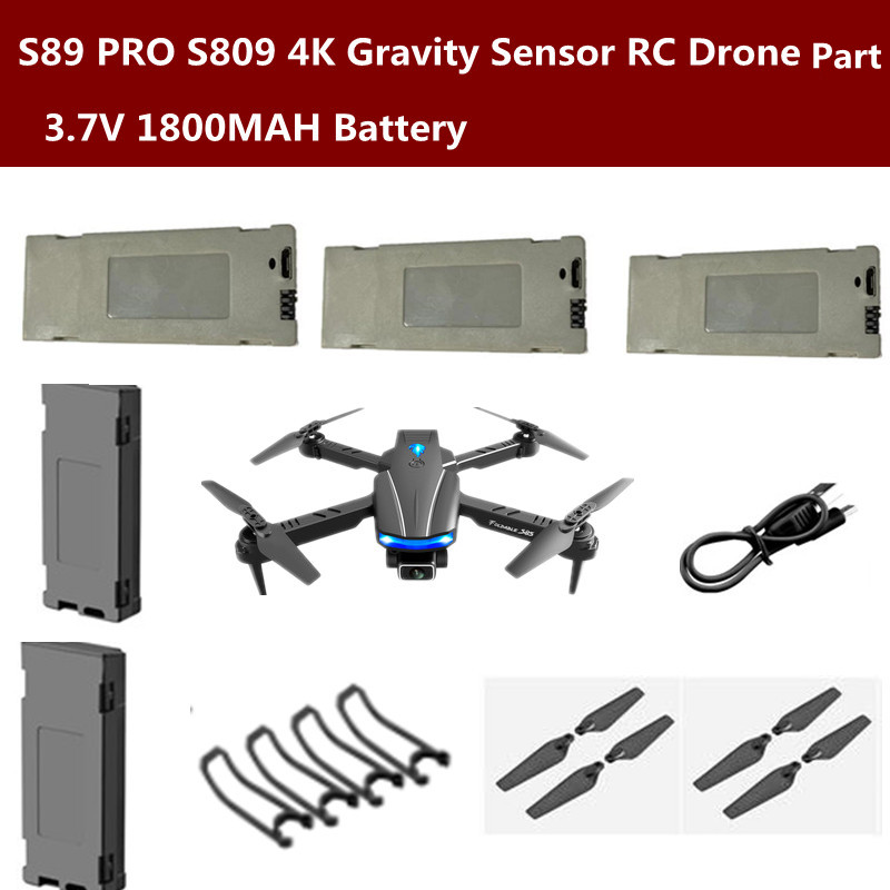 Drone Battery Smart - S89 PRO S809 4K 스마트 호버