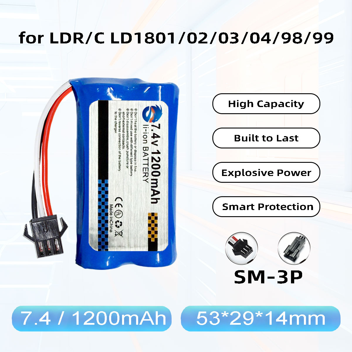 Drone Battery Li-Ion - Skymaker 2S 리튬 이온 배터리 7.4V