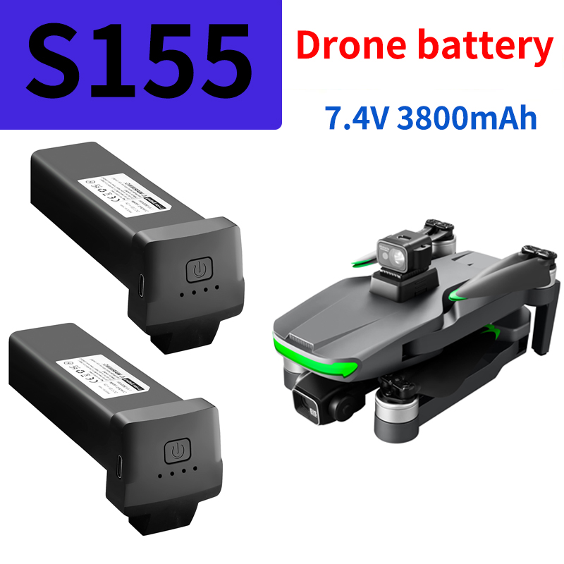 Drone Battery Li-Ion - S155 ProMax 드론 배터리, 7.4V, 3800mAh,