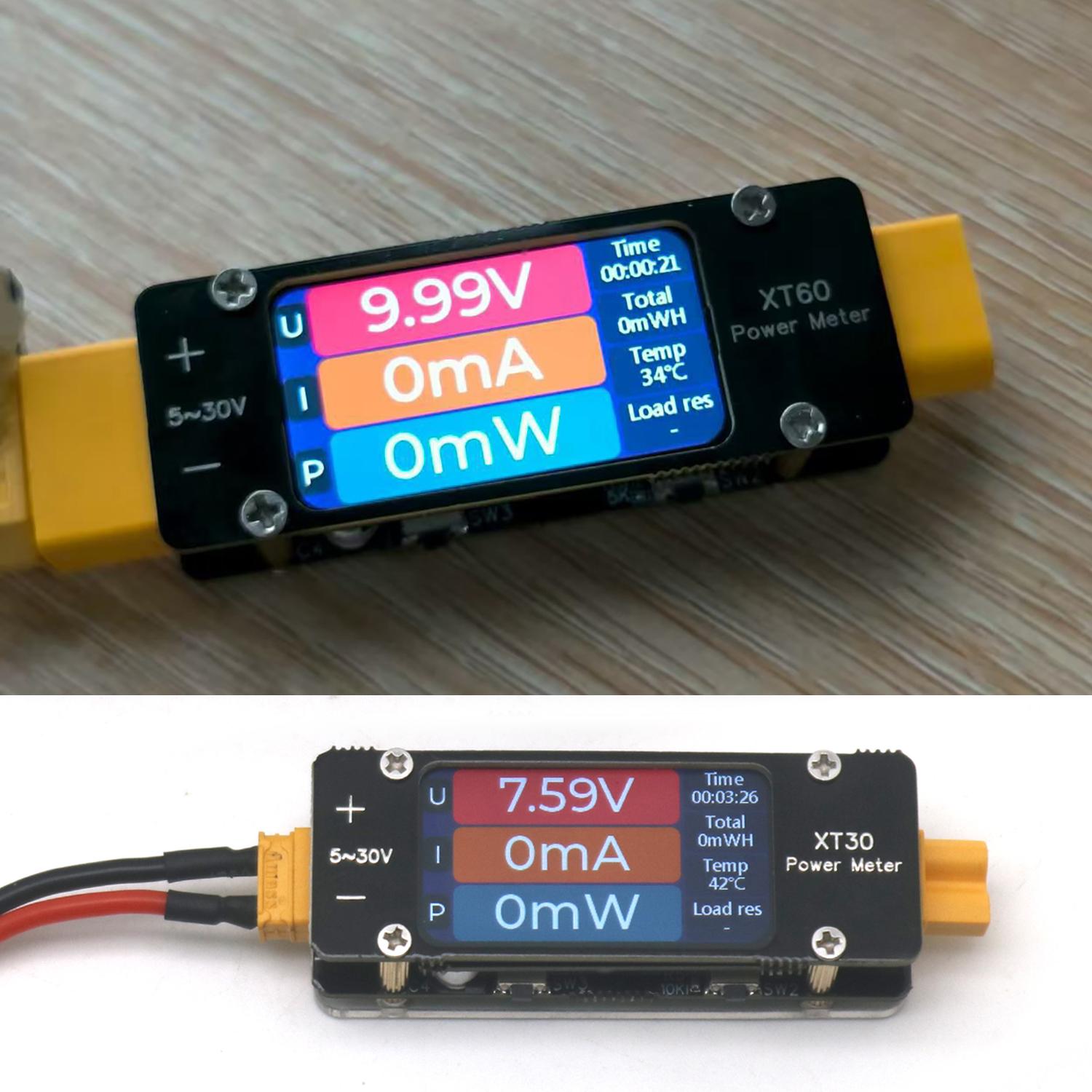 Drone Battery Voltage Checker - 2mA-64A DC XT60 전류계 전력계 12V