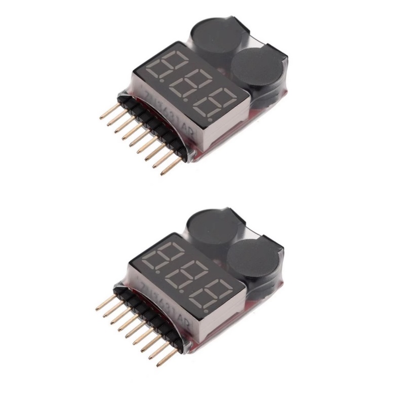 Drone Battery Voltage Checker - 2Pcs 1S-8S LiPo 배터리 전압 검사기
