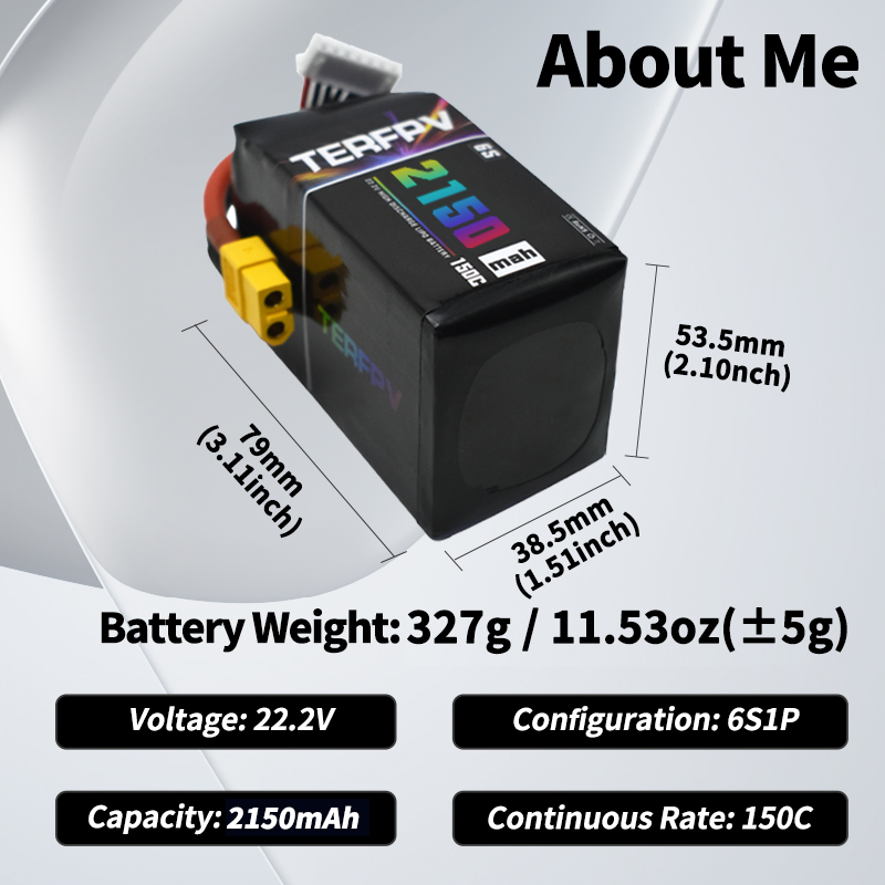 TERFPV Lipo 배터리 6S 22.2V 1300/ - Drone Battery Lipo 리뷰 및 가격
