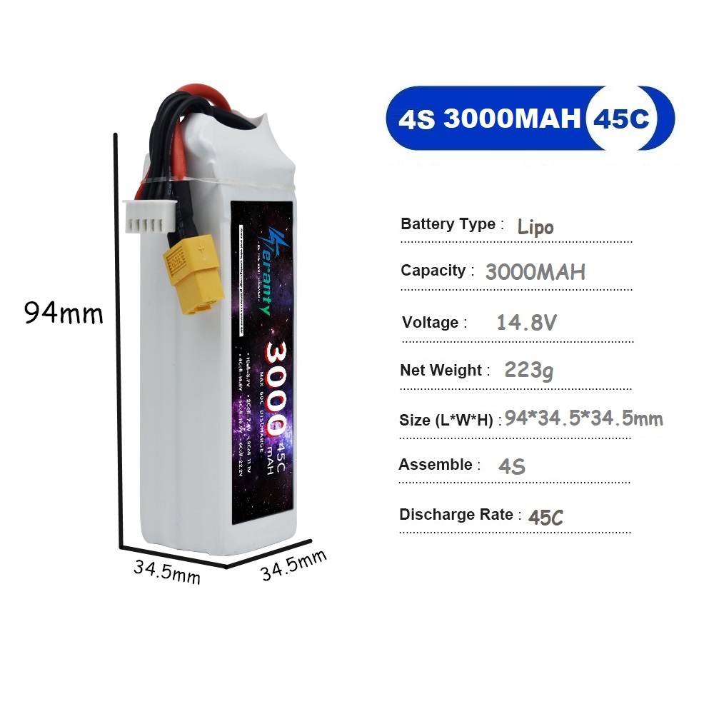 4S LiPo 배터리 14.8V 1500mah 1800 - Drone Battery Li-Ion 리뷰 및 가격
