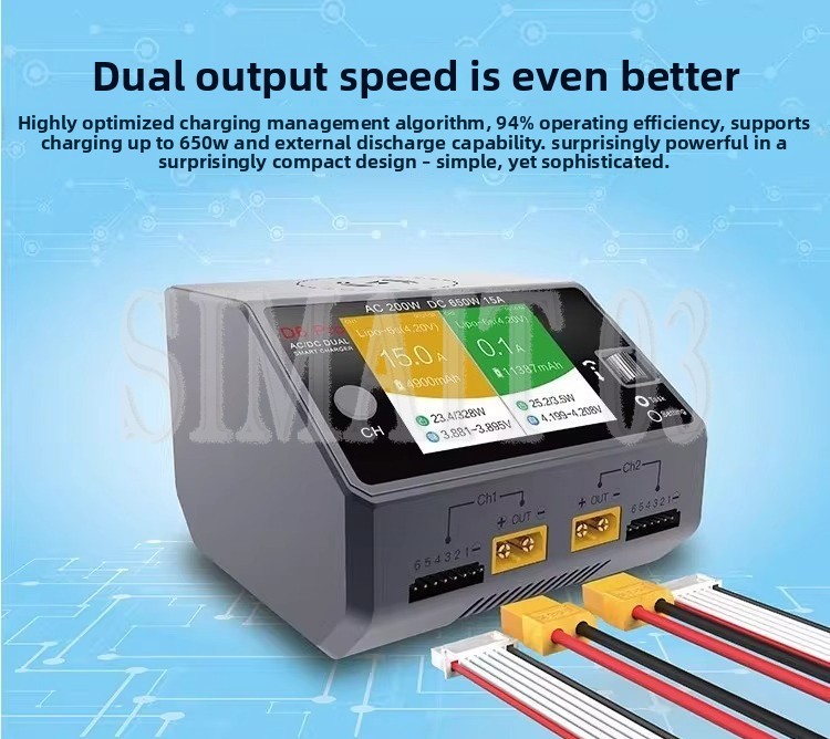 HOTA D6 Pro 스마트 밸런스 충전기 |   듀얼 - Drone Battery Smart 리뷰 및 가격