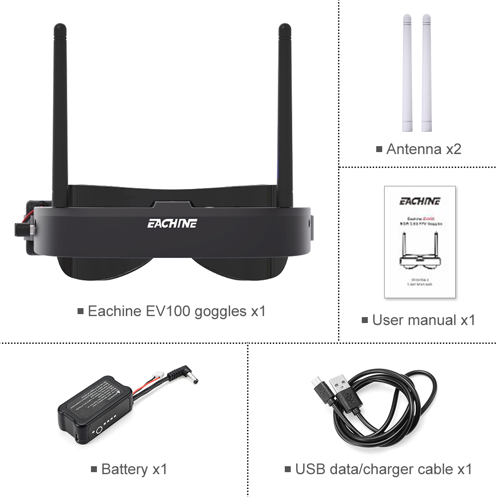Eachine EV100 720*540 5.8G 72C - Drone Battery Case 리뷰 및 가격
