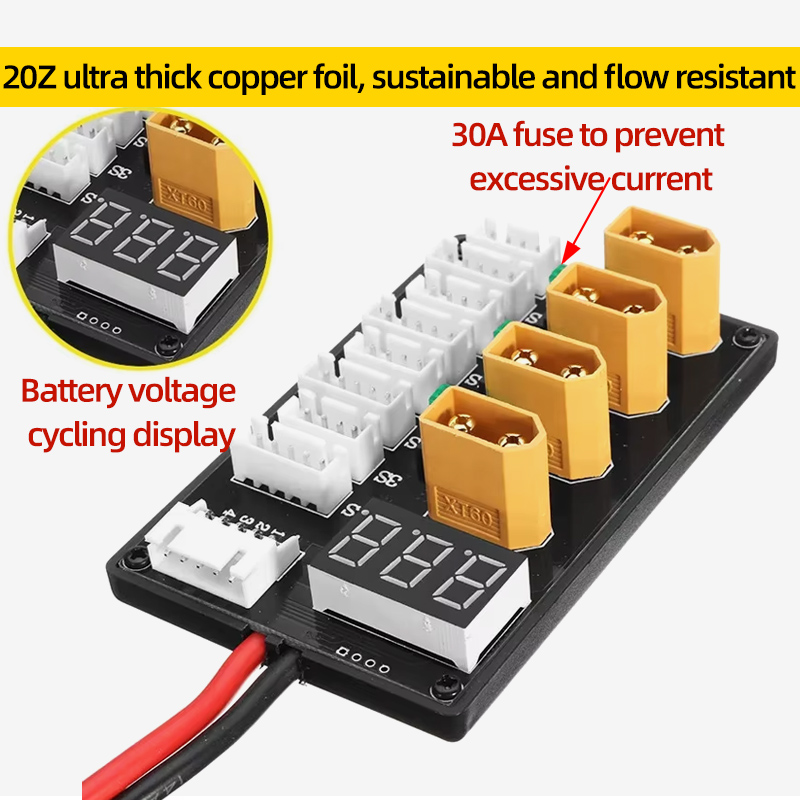 XT30 XT60 리포 배터리 병렬 충전 보드 1-3S - Drone Battery Parallel Board 리뷰 및 가격
