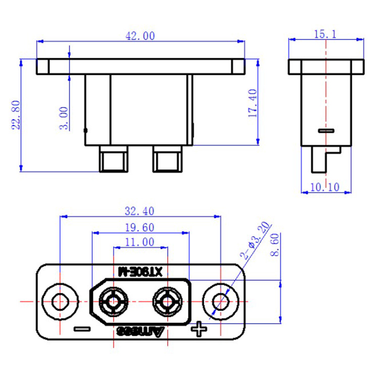30PCSAmass 블랙 XT90E-M 패널 마운트 커 - Drone Battery Connector 리뷰 및 가격