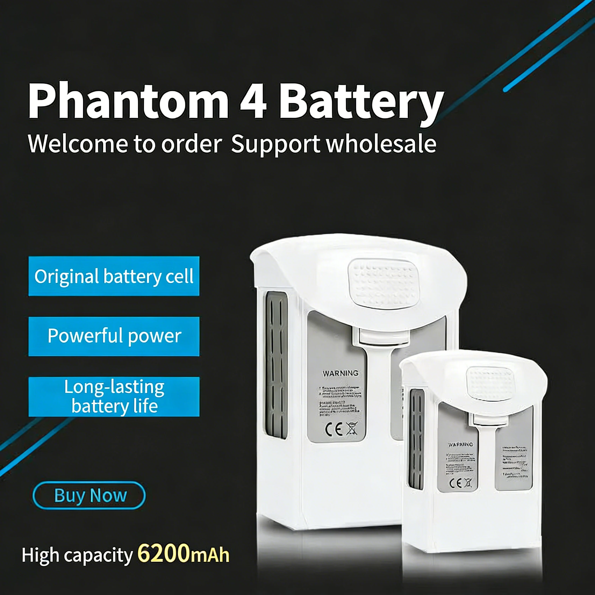 새로운 팬텀 4 배터리 6200mAh 팬텀 4 시리즈  - Drone Battery Li-Ion 리뷰 및 가격